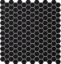 Плитка Winckelmans Mosaic E E2 Black Noi 28x29.5 см, поверхность матовая