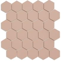 Плитка Winckelmans Mosaic F F1 Pink Rsu 28.1x29.5 см, поверхность матовая
