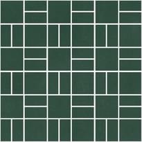 Плитка Winckelmans Mosaic H H1 Dark Green Vef 31.8x31.8 см, поверхность матовая