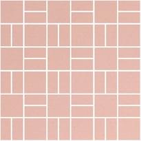 Плитка Winckelmans Mosaic H H1 Pink Rsu 31.8x31.8 см, поверхность матовая