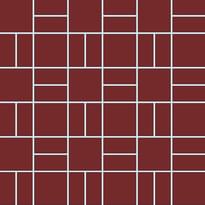 Плитка Winckelmans Mosaic H H1 Red Rou 31.8x31.8 см, поверхность матовая