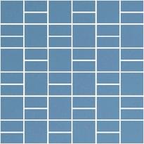 Плитка Winckelmans Mosaic H H2 Blue Beu 31.8x31.8 см, поверхность матовая