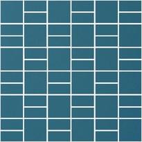 Плитка Winckelmans Mosaic H H2 Dark Blue Bef 31.8x31.8 см, поверхность матовая