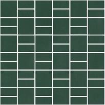 Плитка Winckelmans Mosaic H H2 Dark Green Vef 31.8x31.8 см, поверхность матовая