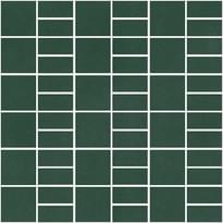 Плитка Winckelmans Mosaic H H3 Dark Green Vef 31.8x31.8 см, поверхность матовая