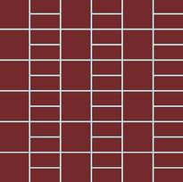 Плитка Winckelmans Mosaic H H3 Red Rou 31.8x31.8 см, поверхность матовая
