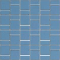 Плитка Winckelmans Mosaic H H4 Blue Beu 31.8x31.8 см, поверхность матовая