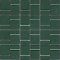 Плитка Winckelmans Mosaic H H4 Dark Green Vef 31.8x31.8 см, поверхность матовая