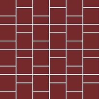 Плитка Winckelmans Mosaic H H4 Red Rou 31.8x31.8 см, поверхность матовая