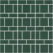 Плитка Winckelmans Mosaic H H5 Dark Green Vef 31.8x31.8 см, поверхность матовая
