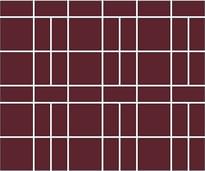 Плитка Winckelmans Mosaic H H6 Red Rou 26.5x31.8 см, поверхность матовая