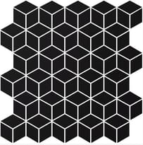 Плитка Winckelmans Mosaic Special Shapes Alternative Layout Diamonds Black Noi 27.5x28.5 см, поверхность матовая