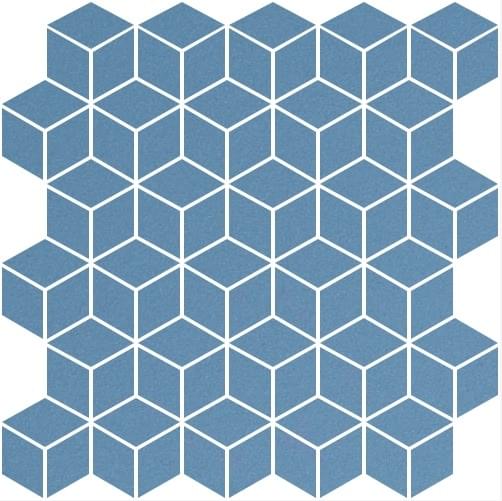 Winckelmans Mosaic Special Shapes Alternative Layout Diamonds Blue Beu 27.5x28.5