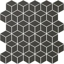 Плитка Winckelmans Mosaic Special Shapes Alternative Layout Diamonds Charcoal Ant 27.5x28.5 см, поверхность матовая