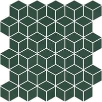 Плитка Winckelmans Mosaic Special Shapes Alternative Layout Diamonds Dark Green Vef 27.5x28.5 см, поверхность матовая