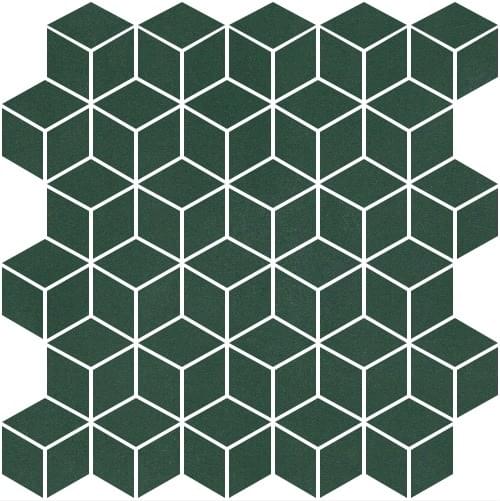 Winckelmans Mosaic Special Shapes Alternative Layout Diamonds Dark Green Vef 27.5x28.5