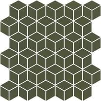 Плитка Winckelmans Mosaic Special Shapes Alternative Layout Diamonds Green Australian Vea 27.5x28.5 см, поверхность матовая