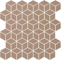 Плитка Winckelmans Mosaic Special Shapes Alternative Layout Diamonds Old Pink Rsv 27.5x28.5 см, поверхность матовая