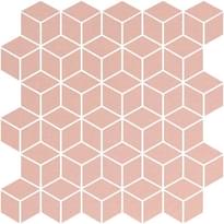Плитка Winckelmans Mosaic Special Shapes Alternative Layout Diamonds Pink Rsu 27.5x28.5 см, поверхность матовая