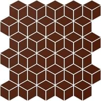 Плитка Winckelmans Mosaic Special Shapes Alternative Layout Diamonds Red Rou 27.5x28.5 см, поверхность матовая
