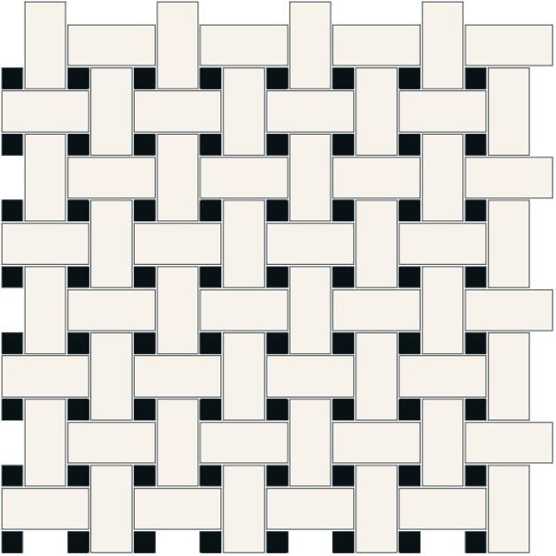 Winckelmans Mosaic Special Shapes Basketweave 2 31.4x31.4
