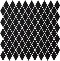Плитка Winckelmans Mosaic Special Shapes Linear Layout Diamonds Black Noi 27x27.5 см, поверхность матовая