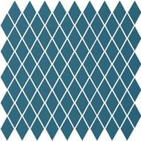 Плитка Winckelmans Mosaic Special Shapes Linear Layout Diamonds Dark Blue Bef 27x27.5 см, поверхность матовая