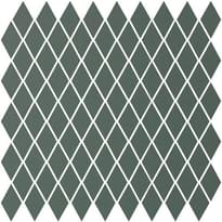 Плитка Winckelmans Mosaic Special Shapes Linear Layout Diamonds Green Veu 27x27.5 см, поверхность матовая