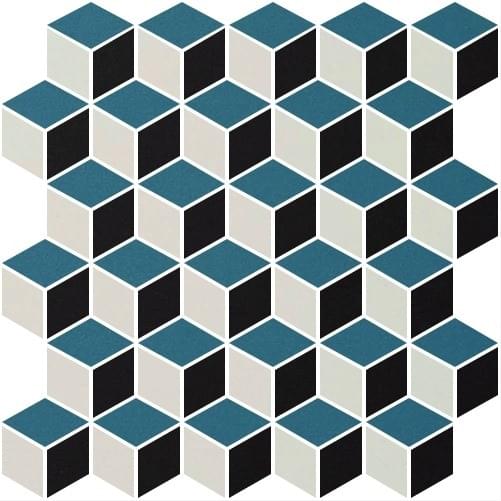 Winckelmans Mosaic Special Shapes Trompe L-Oeil Diamond-1 27.5x28.5