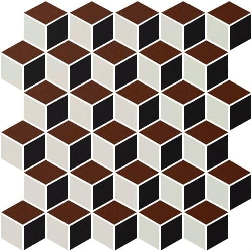 Winckelmans Mosaic Special Shapes Trompe L-Oeil Diamond-3 27.5x28.5
