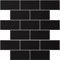 Плитка Winckelmans Panel Brick Black Noi 31.2x31.5 см, поверхность матовая