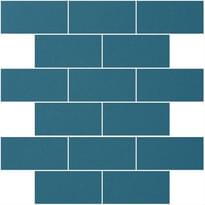 Плитка Winckelmans Panel Brick Dark Blue Bef 31.2x31.5 см, поверхность матовая