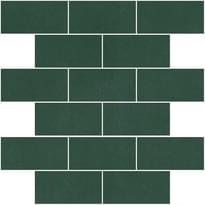 Плитка Winckelmans Panel Brick Dark Green Vef 31.2x31.5 см, поверхность матовая
