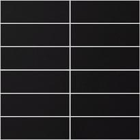 Плитка Winckelmans Panel Linear Black Noi 30.5x31.5 см, поверхность матовая
