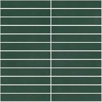 Плитка Winckelmans Panel Linear Dark Green Vef 30.3x31.8 см, поверхность матовая