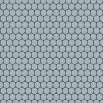 Плитка Winckelmans Rounds Mosaics Rounds D18 Blue Pale Bep 28x30 см, поверхность матовая