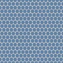 Плитка Winckelmans Rounds Mosaics Rounds D18 Dark Blue Bef 28x30 см, поверхность матовая