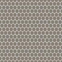 Плитка Winckelmans Rounds Mosaics Rounds D18 Grey Gru 28x30 см, поверхность матовая