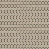 Плитка Winckelmans Rounds Mosaics Rounds D18 Linen Lin 28x30 см, поверхность матовая