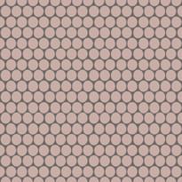 Плитка Winckelmans Rounds Mosaics Rounds D18 Pink Rsu 28x30 см, поверхность матовая