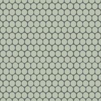 Плитка Winckelmans Rounds Mosaics Rounds D18 Pistache Pis 28x30 см, поверхность матовая
