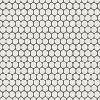 Плитка Winckelmans Rounds Mosaics Rounds D18 Super White Bas 28x30 см, поверхность матовая