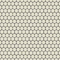 Плитка Winckelmans Rounds Mosaics Rounds D18 White Bau 28x30 см, поверхность матовая