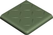 Плитка Winckelmans Simple Colors Anitslip 2Br Relief Green Veu 10x10 см, поверхность матовая