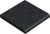 Плитка Winckelmans Simple Colors Anitslip Br10 Rel Black Noi 10x10 см, поверхность матовая