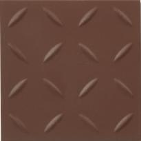 Плитка Winckelmans Simple Colors Anitslip Cx.10 Relief R10 Brown Bru 10x10 см, поверхность матовая, рельефная