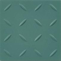 Плитка Winckelmans Simple Colors Anitslip Cx.10 Relief R10 Dark Green Vef 10x10 см, поверхность матовая, рельефная