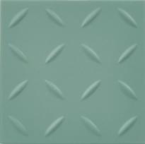 Плитка Winckelmans Simple Colors Anitslip Cx.10 Relief R10 Green Veu 10x10 см, поверхность матовая