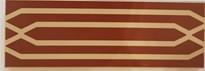 Плитка Winckelmans Simple Colors Decors Encaustic Enc37 Ivory Red 5x15 см, поверхность матовая