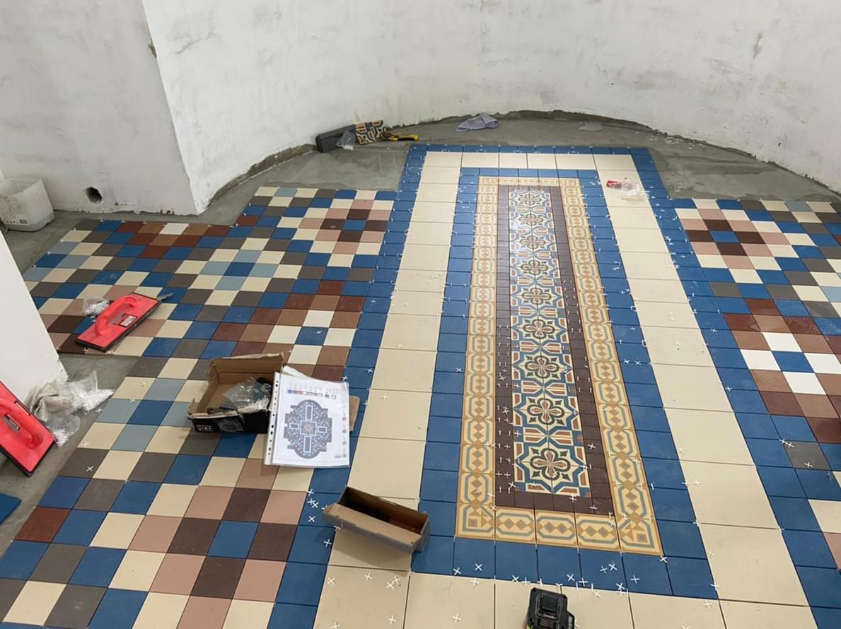 керамогранит фабрики Winckelmans коллекция Simple Colors Decors Encaustic